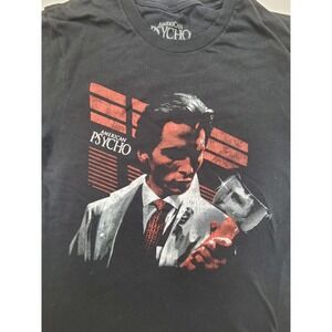 Greed and Disgust American Psycho Patrick Bateman T Shirt Mens Large Black Movie